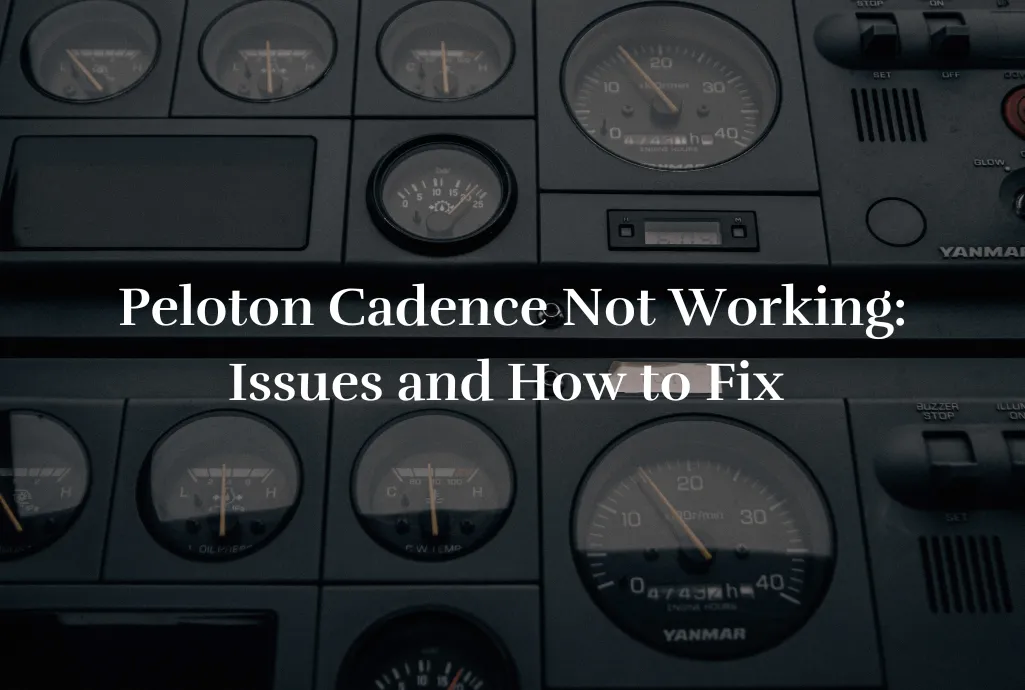 Peloton cadence not working